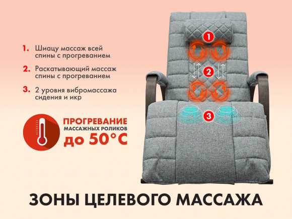 Массажное кресло Fujimo SOHO DELUXE F2000 TCFA Серый (TONY13) Массажное кресло Fujimo SOHO DELUXE F2000 TCFA Серый (TONY13)